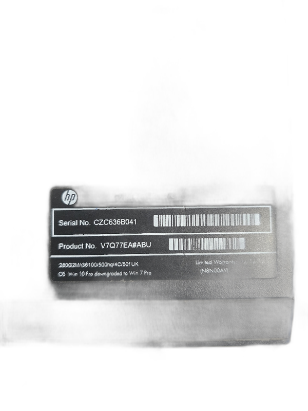 HP SHNGC-F001-MT PC Desktop 0GB i3-6100 3.7GHz - Image 2