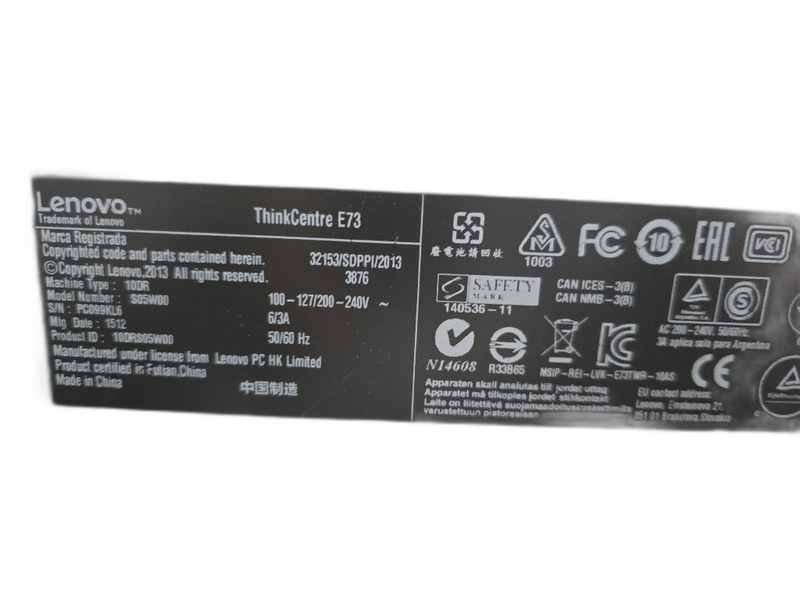 Lenovo ThinkCentre E73 PC Desktop 0GB N/A - Image 3