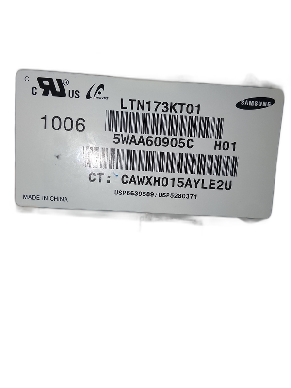 Samsung LTN173KT01 IT Parts / Laptop Screens  - Image 2