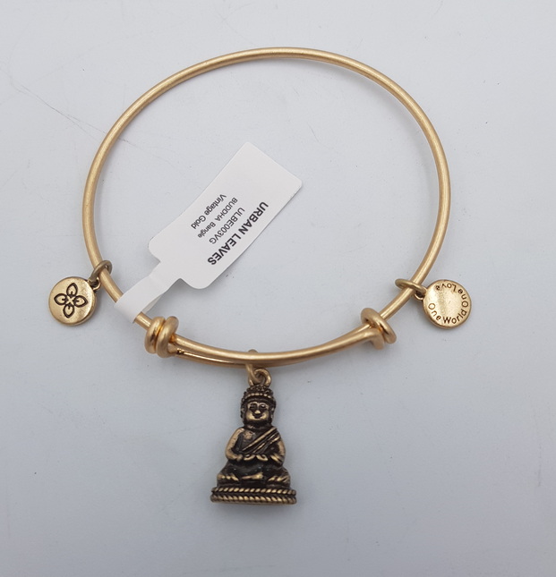 Urban Leaves Buddha Gold Bangle ULBE003VG Hand Bracelet Brass