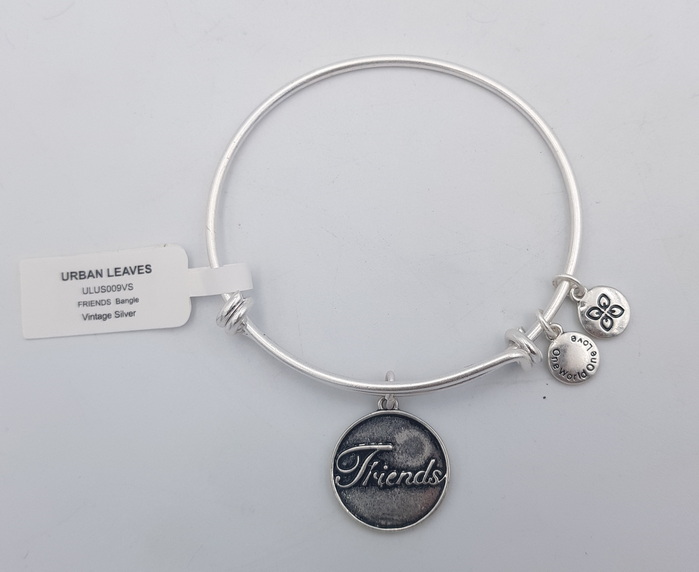 Urban Leaves Friends Silver Bangle ULUS009VS Hand Bracelet Brass