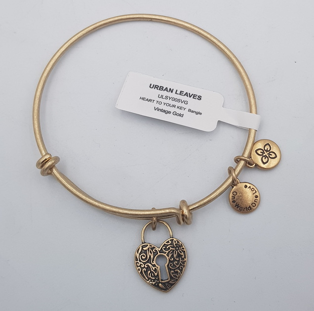 Urban Leaves Heart to Your Key Bangle ULSY005VG Hand Bracelet Brass