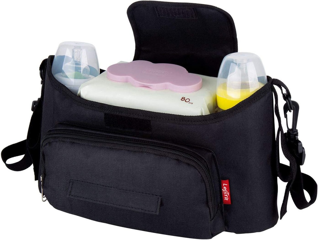 Baby Bites Waterproof Bag for Pram Light Blue & Grey New 36X48cm