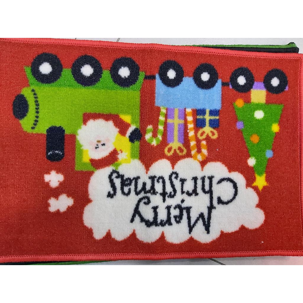 Merry Christmas Santa Claus Train Carpet 60x40cm