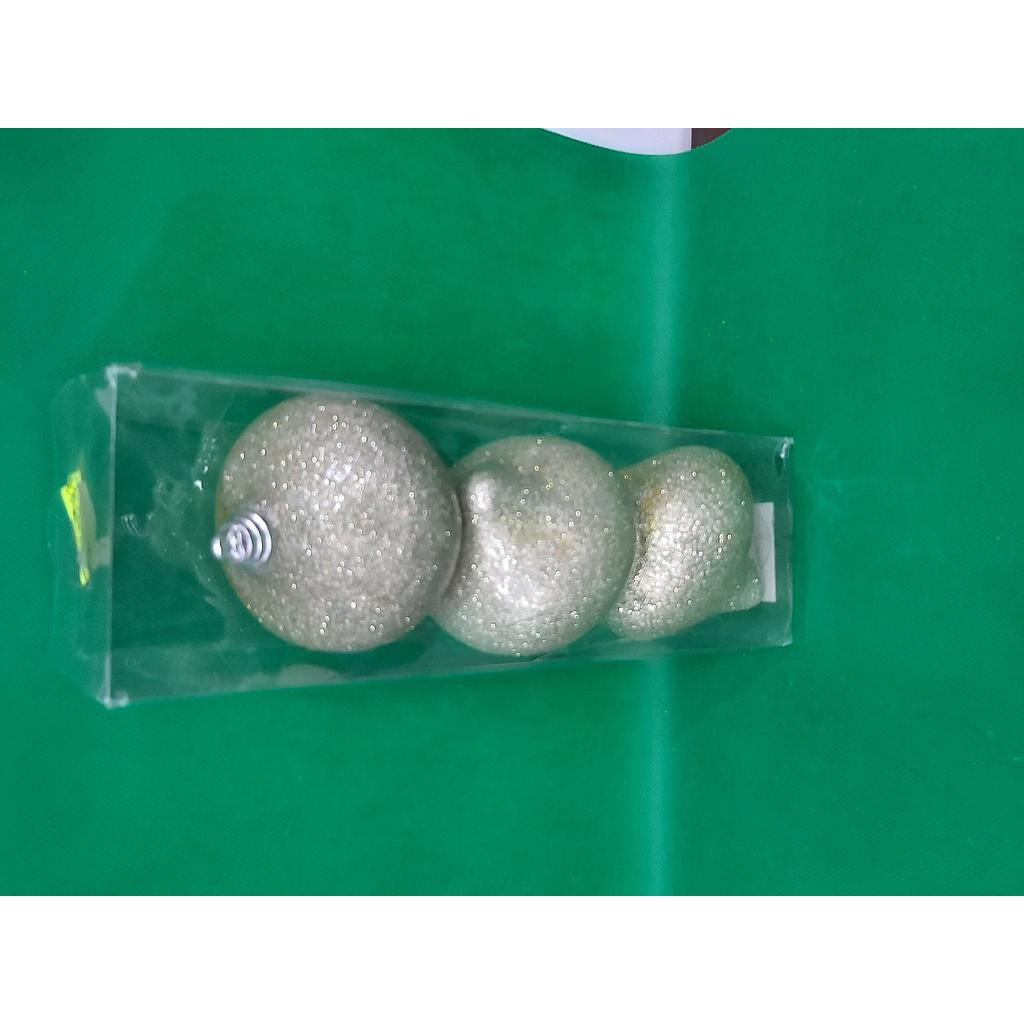 Noel Galvas Glitter Christmas Balls