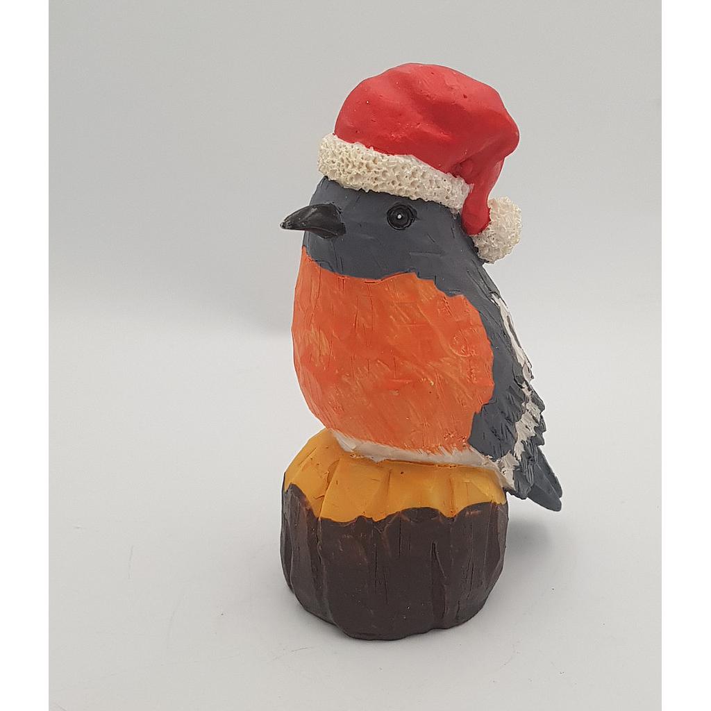 Snow White Polyresin Robin