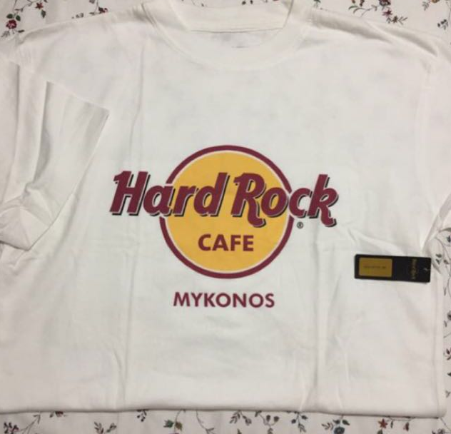 Hard Rock Female T Shirt White Mykonos X Large