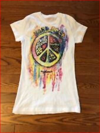 Hard Rock Female T Shirt White Small