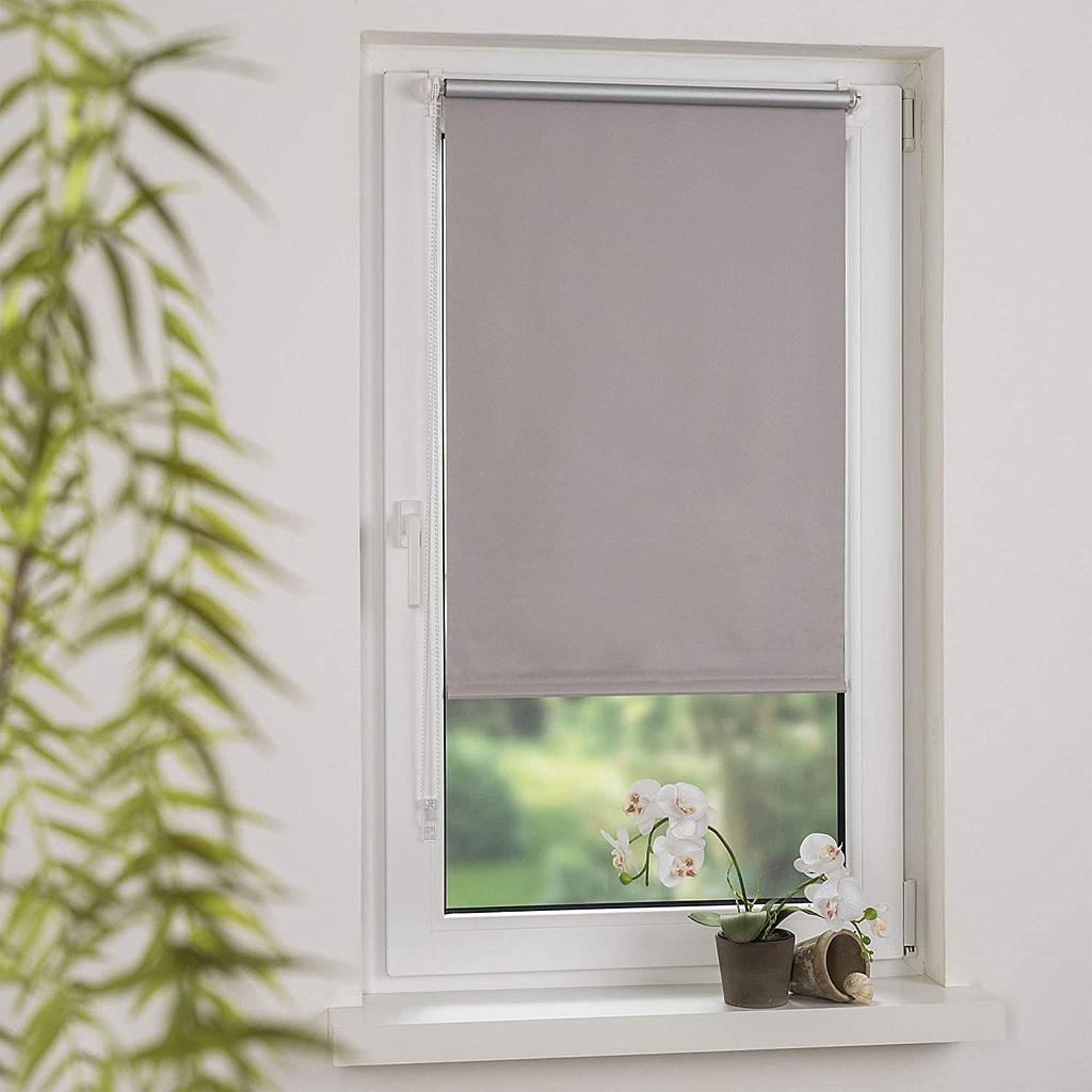Obi Blinds Pamplona Roller 140 x 175 Cm Silver Bar Yellow