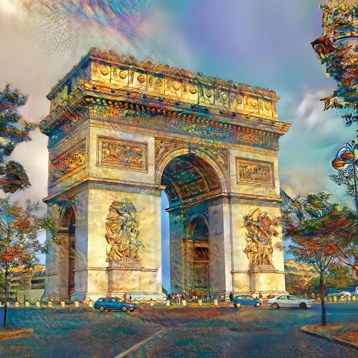 Arc De Triomphe 50Cm by 40Cm Picture