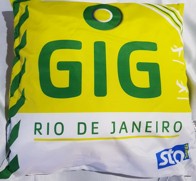 Sta Travel Rio De Janeiro SED Pillow 327 New 40cmx40cm Travel Pillow