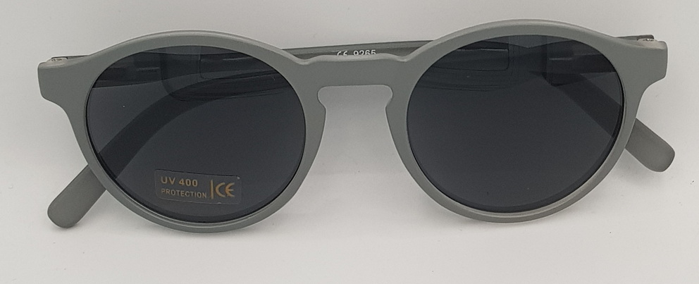 Lux Lenses UK SunGlasses Model 92653 Grey Round Plastic