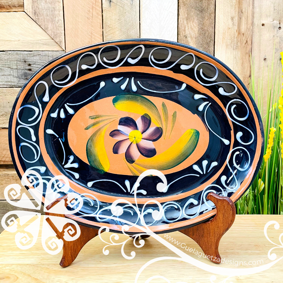 Articiones Handmade Aztec Art Clay Plate Clay New 2cm 23cm 23cm