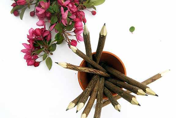 Articiones Handmade Tree Branch Pencil Wood New 2cm 15cm 2cm