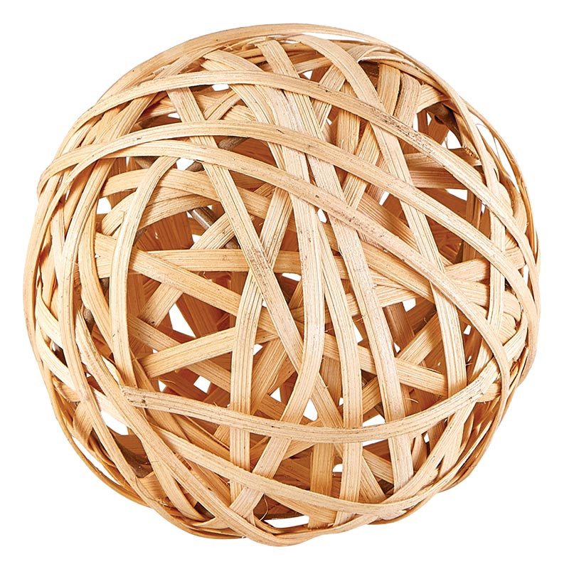 Beige Wicker Rattan Balls Home Christmas Wedding Party Decorative Crafts 6Pcs