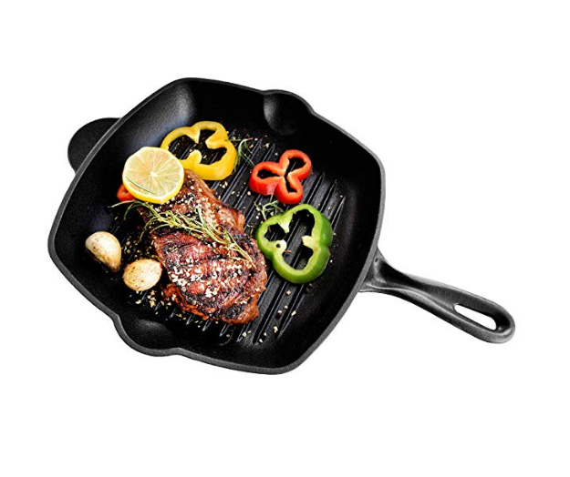 K�pfanche 28Cm Square Grill Pan Made of Cast Iron