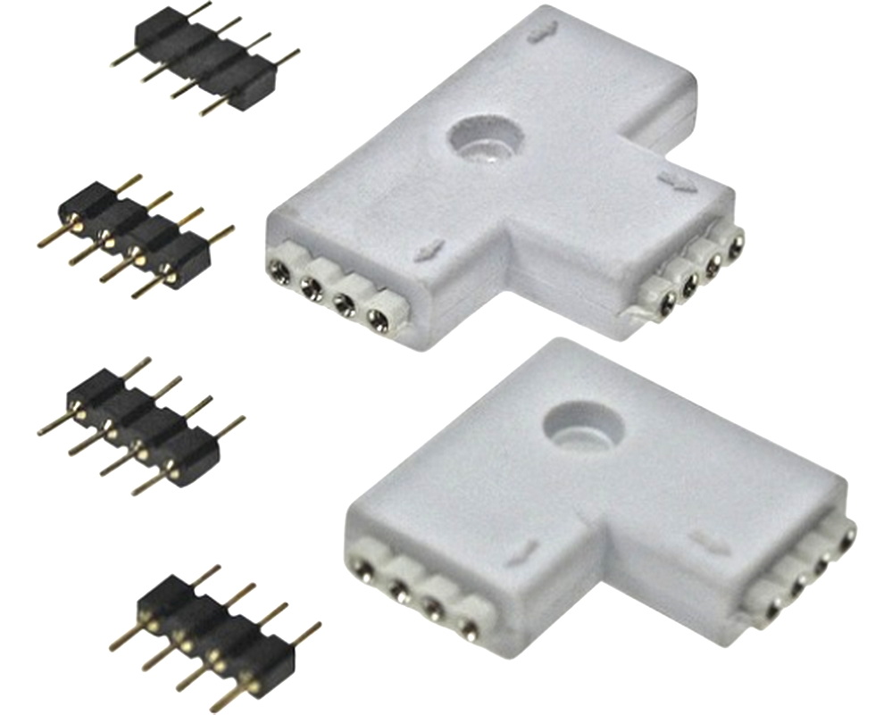 Bleil Lead Connection Set L and T Piece for LED Strips