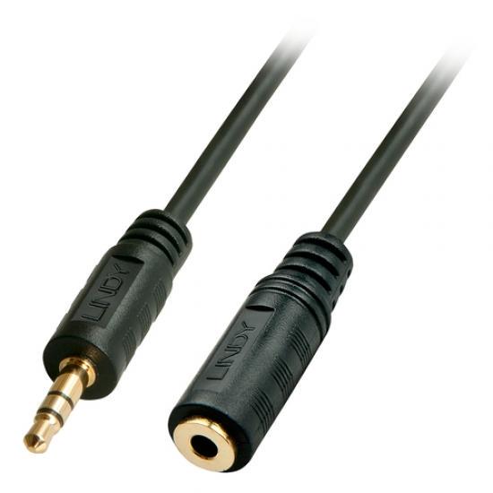 LINDY 3m Audio Extension Cable Male to 3.5mm Stereo Jack Female Premium