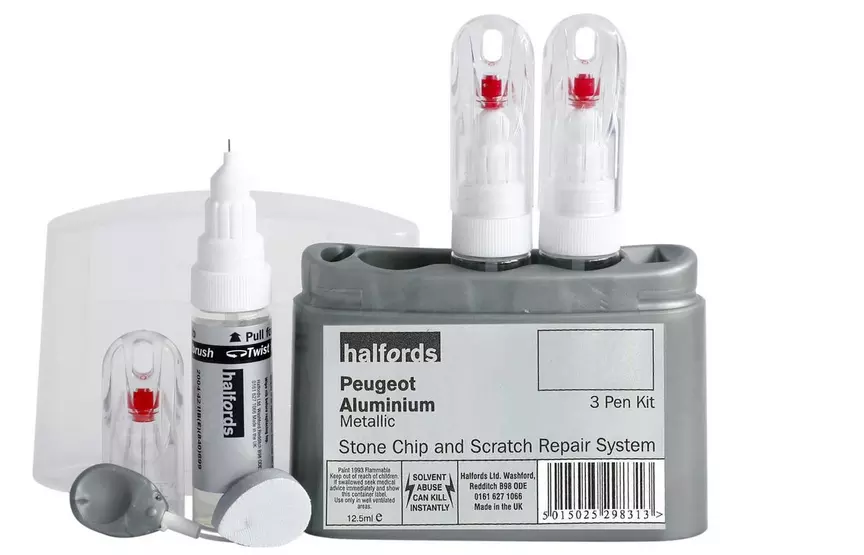 Halfords Scratch Chip Repair for Peugeot Aluminium 298315