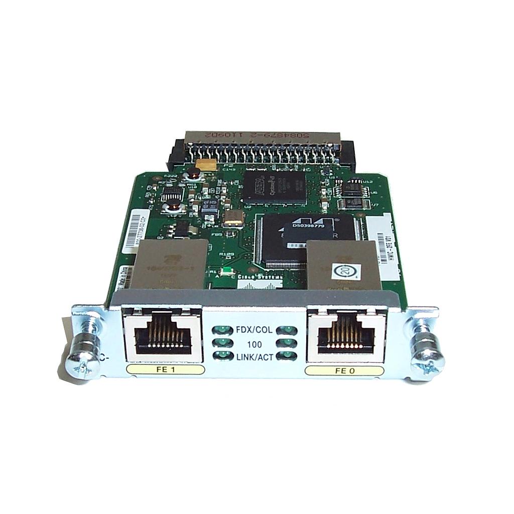 Cisco Two Port Layer 3 Fast Ethernet High Speed WAN Interface Card Used A