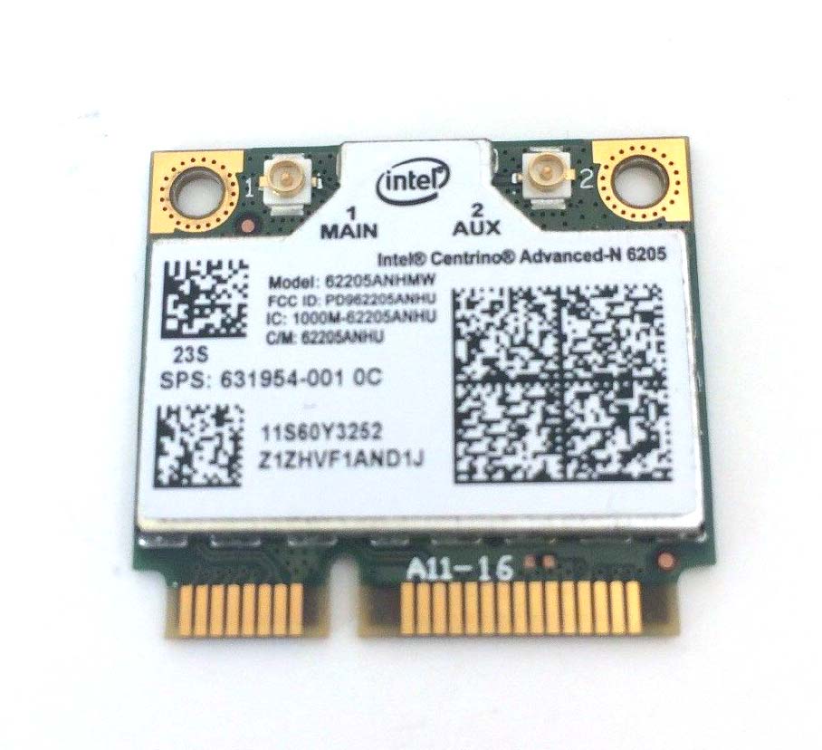 Intel Centrino Dual Band Advanced N 6205 WiFi Card 62205ANHMW Mini PCI E Laptop Used A