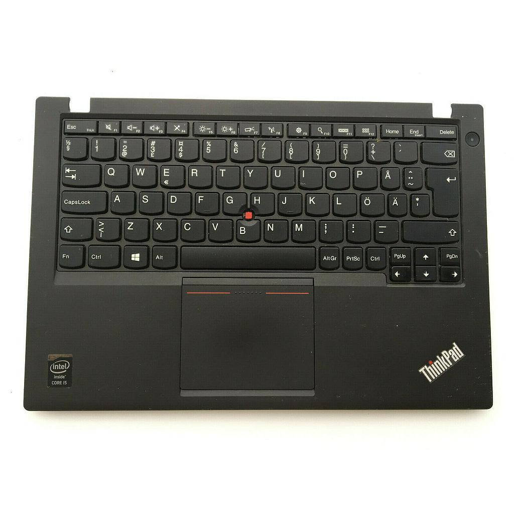 Lenovo Thinkpad X250 X240 Palm Rest with Touchpad SB30A14163 Keyboard with Missing keysUsed A