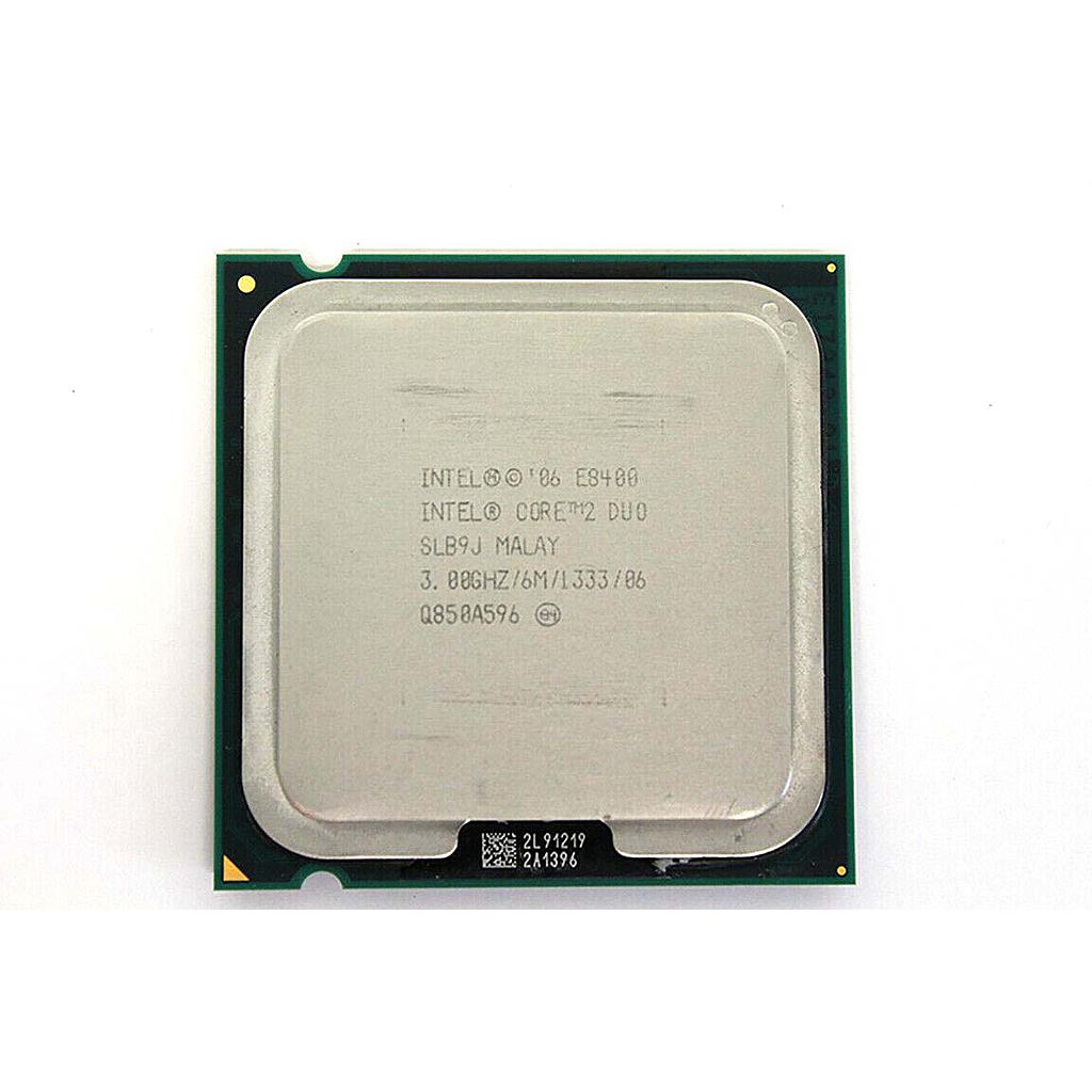 INTEL PENTIUM E8400 CORE 2 DOU PROCESSOR LGA775 3.0GHZ SLB9J USED A