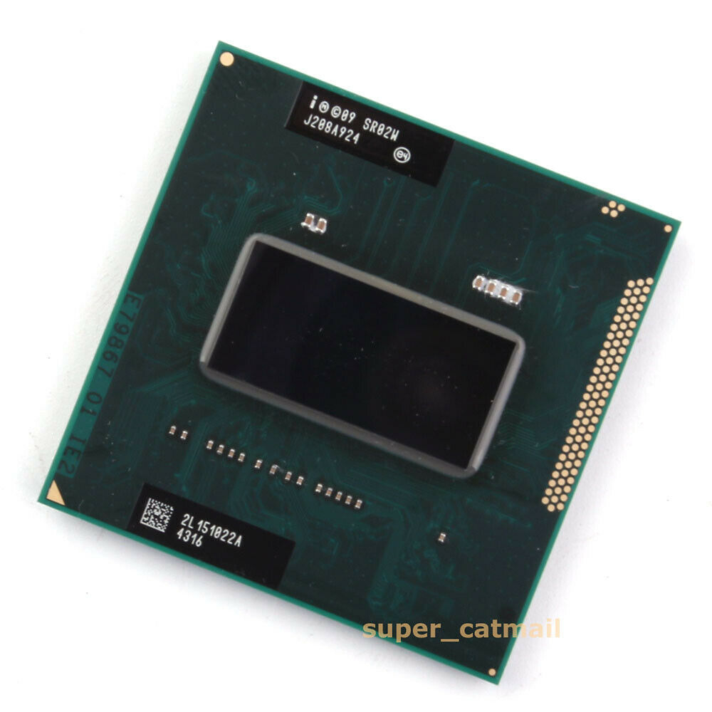 Intel Quad Core Core i72760QM CPU Processor SR02W 2.4 GHz Socket G2 Laptop Used A