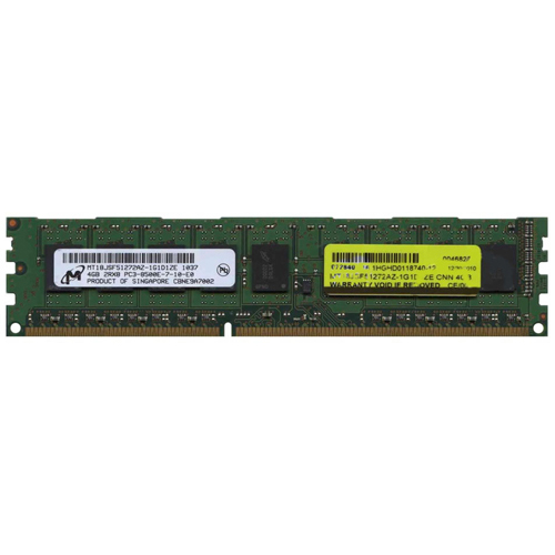 Micron MT18JDF51272FPDZ 1G1D1DD 4GB 2RX8 PC3 8500R Server Memory Used A