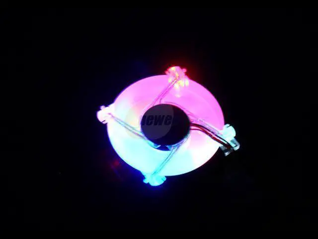 Aero Cool Quad UV LED Fan Blade Orange Pc Fan New Yes 80mm