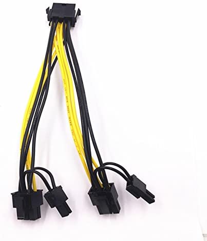 Delock 83433 PCI Express Power Cable 6 Pin Female to 8 Pin 6 2 Male New 30CM