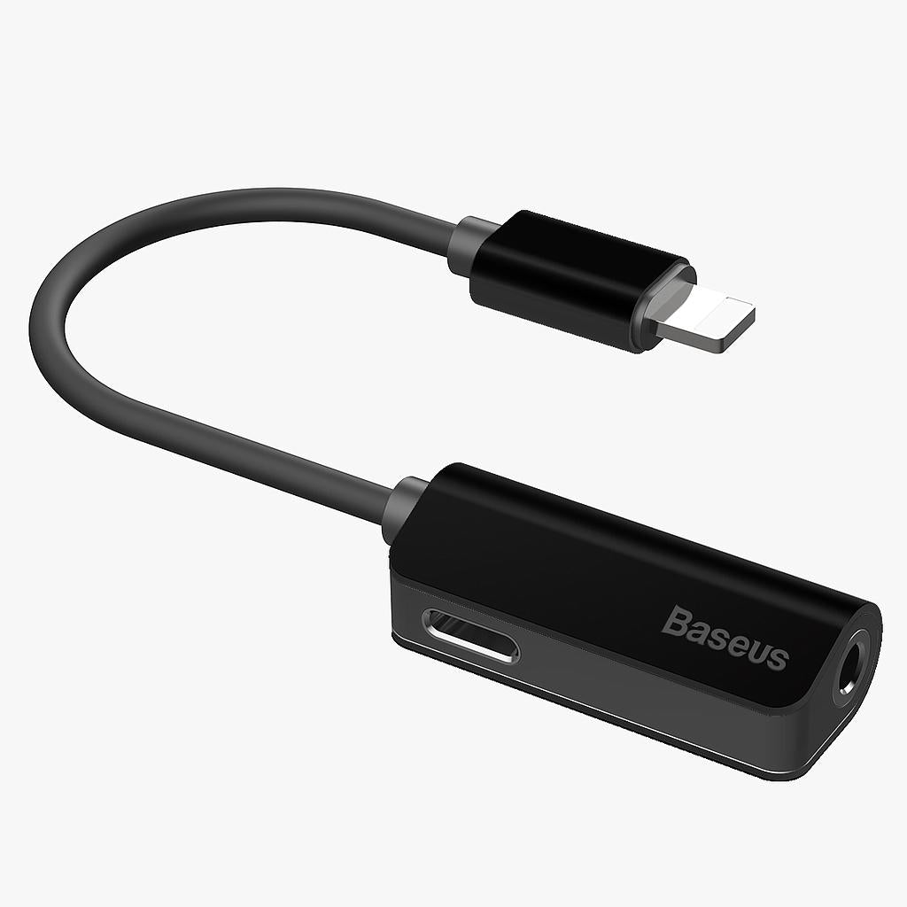 Baseus Audio Case for iPhone IP7  IP8  Earphone Headphone Adapter Splitter Aux Cover Case Black Color  New
