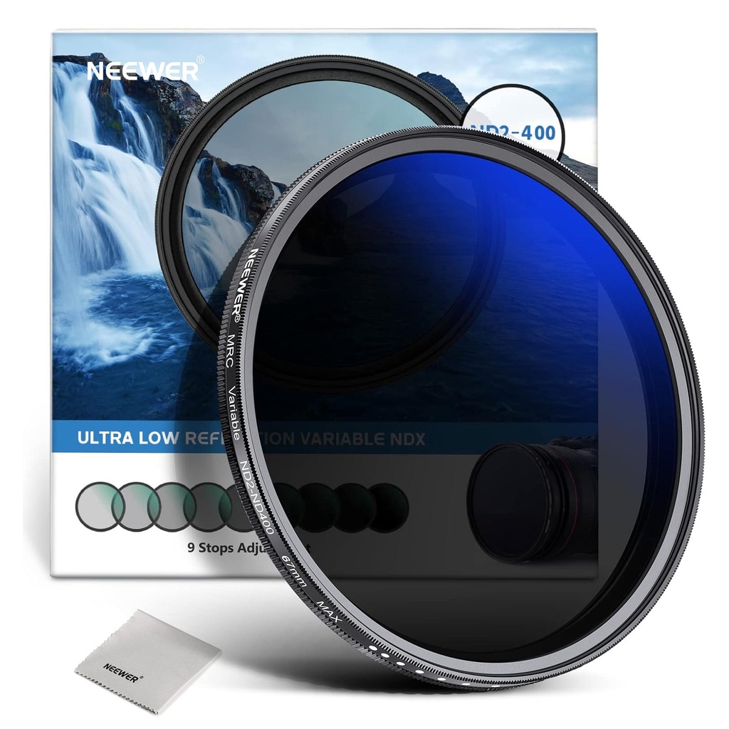 BPS 58 mm Slim ND Fader Neutral Density Vario Filter ND400