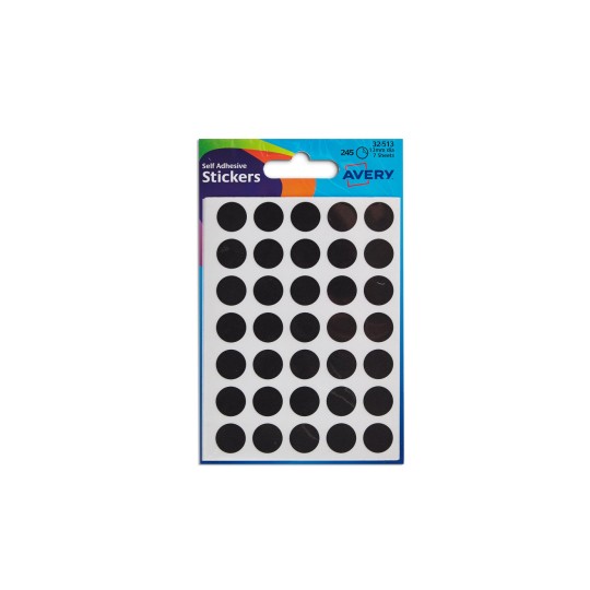 Avery Stickers Black 13 513 245 Stickers