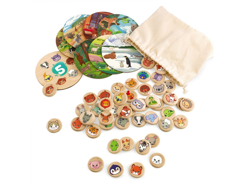 Animal Bingo Board Game Greek
