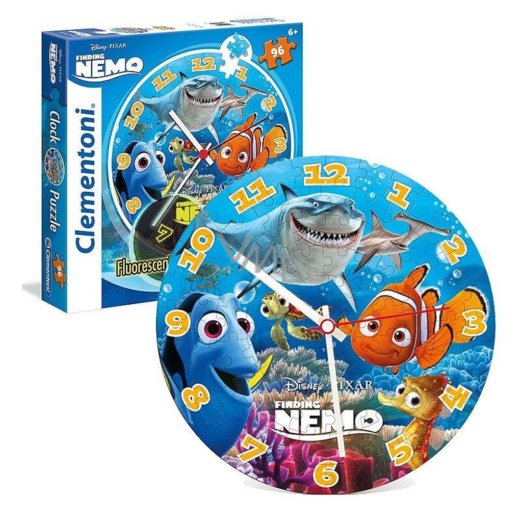 Clementoni Puzzle Clock Nemo and Dory 96 Pieces Puzzle