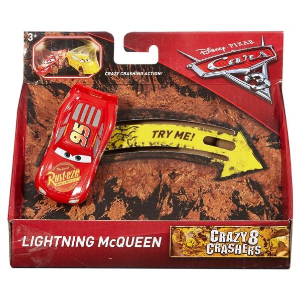 Disney Pixar Cars 3 Crazy 8 Crashers Lightning McQueen Vehicle