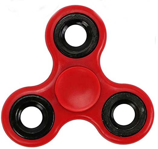 Fidget Spinner RED Open Box Plastic