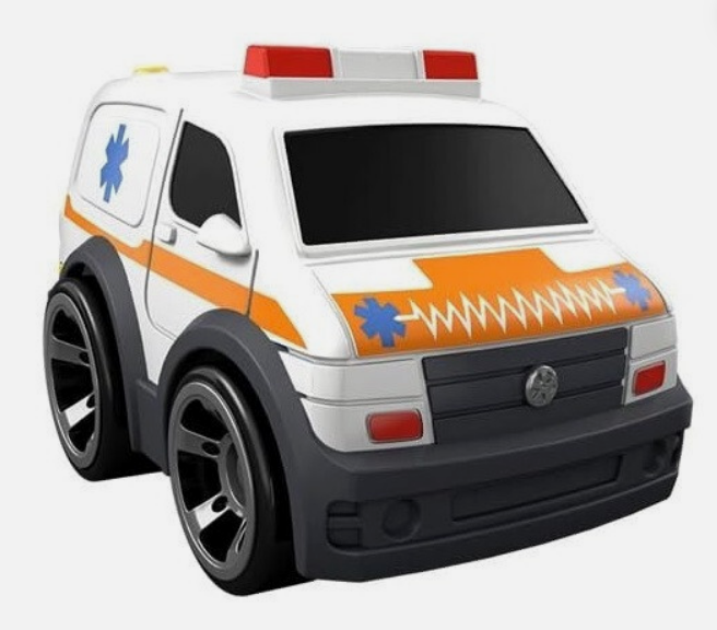 FisherPrice Rollers Cars Ambulance Freewheeling Action Push and Roll
