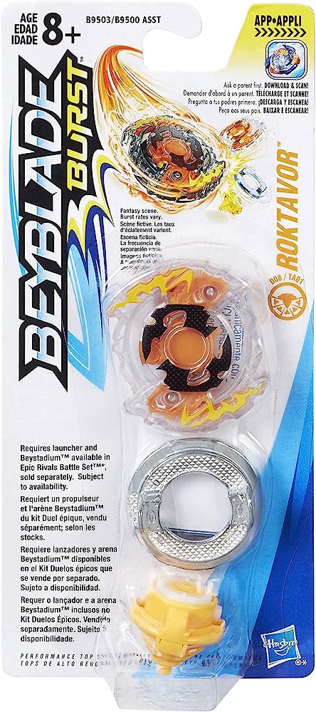 Hasbro Beyblade Burst Roktavor and Spryzen Single Tops B9503