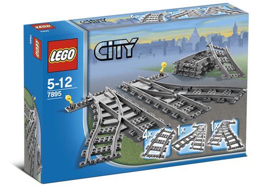LEGO CITY 7895 TRACKS AND SWITCHES