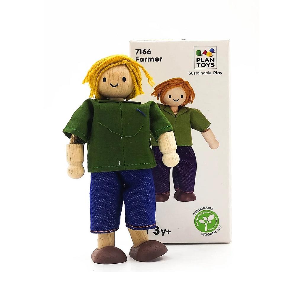 Plan Toys 7166 Farmer Wooden Figurine