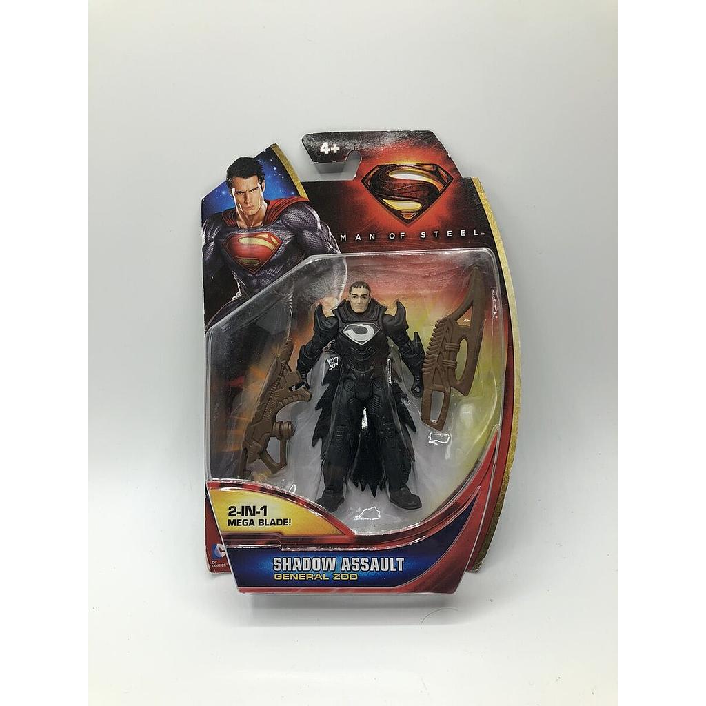 Superman Man of Steel SHADOW ASSAULT GENERAL ZOD with 2 IN 1 Mega Blade