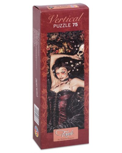 Vertical Puzzle 75  Victoria Franc�s  Leaves 10.5 x 29.7 cm