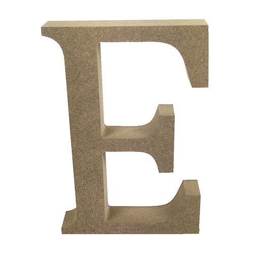 Wooden Mdf Decorative Embellishment Letter E