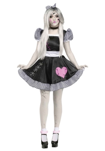 Carnival Costume Broken Doll Dress Mask Medium