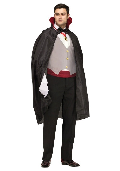 Carnival Costume Dracula Chocker Cape Top LXL