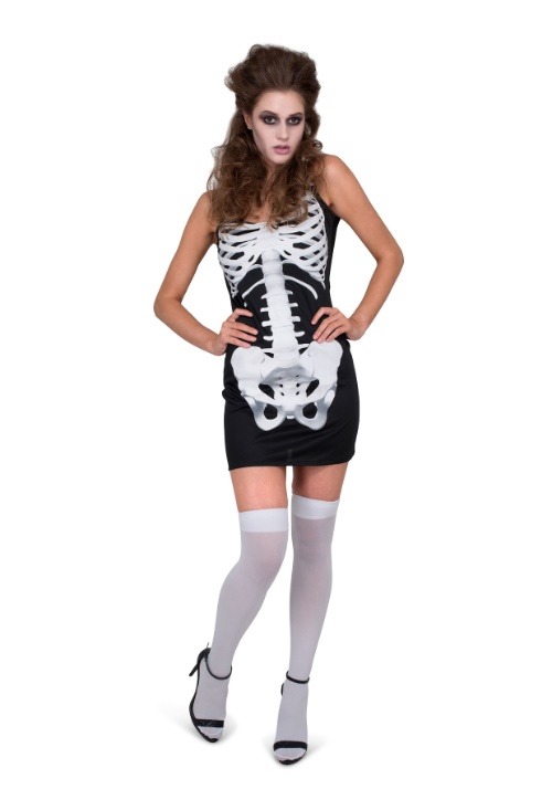 Carnival Costume Skull Bride Dress Veil Large