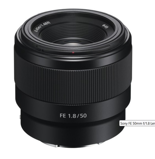 SONY FE 50 mm f1.8 Standard Camera Lens