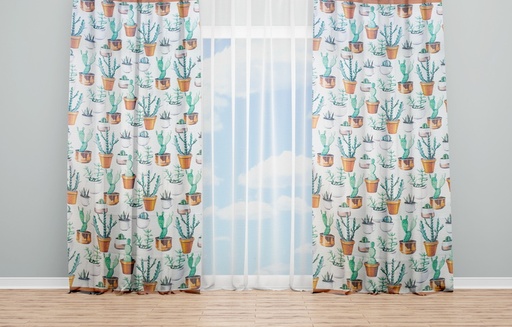 OYO Home SL FPR 67A New 240cm Captus in Pot Curtains 280cm